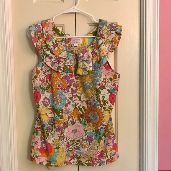 Liberty of London for Target Floral Ruffle Blouse - Picture 1 of 2
